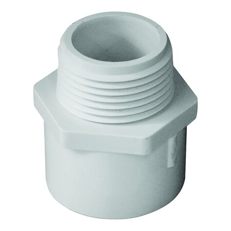 Charlotte Pipe 2 In. PVC Schedule 40 MPT X S Male Adapter PVC 02109 1600HD - The Home Depot - View #2